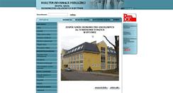 Desktop Screenshot of bip.zserbytow.infocity.pl